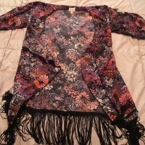 LuLaRoe Monroe in small with black and neon